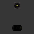 Modern Black Downlights and Spotlights with Warm Yellow Light for Home Lighting
