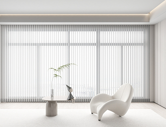 Modern venetian blinds dream curtain 3d model