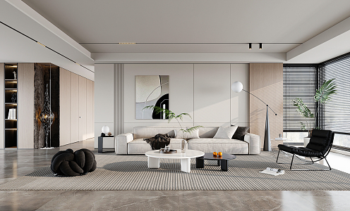 modern living room 3d model