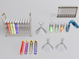 Modern test tube rack 3d model