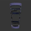 Two Different Colored Knee Braces With Supportive Straps And Blue Components