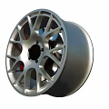 Different Stylish Alloy Car Wheels With Black Silver Red Accents And Spoke Designs