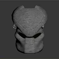 Futuristic Metallic Sci Fi Helmet With Smooth Surface And Glossy Finish