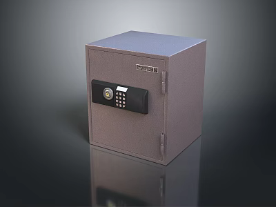 Home Security Safe With Electronic Keypad Lock For Valuables Protection 3d model