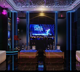 Business ktv Entertainment Club Bar ktv Entertainment Club ktv Box ktv Private Room Light Luxury Business ktv Box Laser Light 3d model