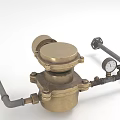 modern valve pipeline valve 3d model