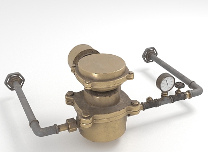 modern valve pipeline valve 3d model