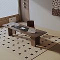 Modern table combination 3d model