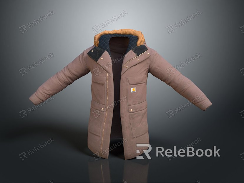 cotton-padded jacket down jacket goose down jacket thick clothes thick cotton-padded clothes autumn and winter clothing winter clothing autumn clothing model