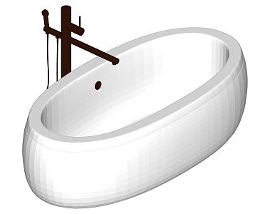 Modern wash basin 3d model