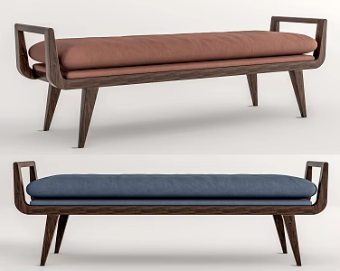 New Chinese Style Bed End Stool Sofa Stool Bench 3d model