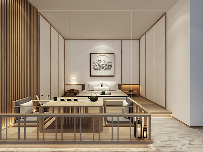 Japanese Guest Room 3d model