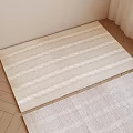 Modern Square Carpet Cream Wind Carpet 3d model
