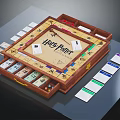 Harry Potter Themed Board Game With Game Board Playing Cards Dice And Storage Compartments