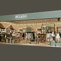 Bright Modern Clothing Store Interior With Display Racks Dresses Sofa And Cozy Rug