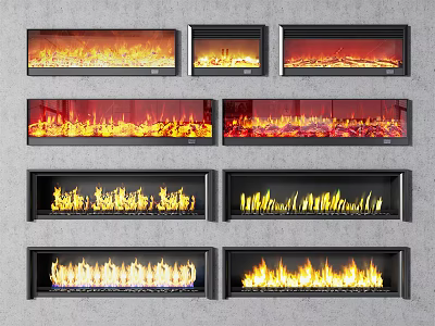 Modern Fireplace 3d model