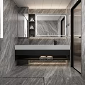 Modern Bedroom Interior With Neutral Tones Comfortable Bed Bedside Lamps And Soft Area Rug
