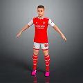 Arsenal Football Sports Equipment Red White Jersey With Emirates Logo And Number 49