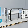 Public Green Energy Electric Vehicle Charging Stations With Solar Panel And Multiple Units