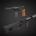 Rifle submachine gun 3d model