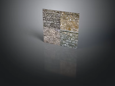 Natural Stone Samples With Different Textures And Patterns For Interior Design 3d model