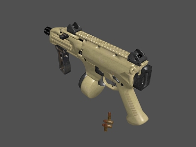 submachine gun 3d model