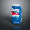 Pepsi Refreshing Soft Drink Can With 40 Percent Less Sugar In Blue