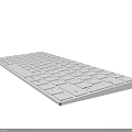 Two White Computer Keyboards With Standard Layout And Thin Profile Design