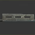 Rustic Blue Gray Pallet With Worn Surface Texture And Reinforced Edges Structure Design