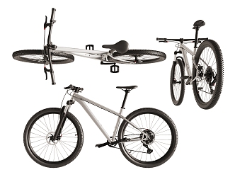 Mountain bike bicycle non-motorized vehicle 3d model