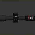 Tactical Rifle Scope With Black Body Adjustment Knobs Red Ring And SHAVA Logo