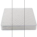 Three Different Mattress Designs With Quilted Patterns And Blue Trim