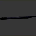 Dark Fantasy 3D Sword Featuring Bat Like Wings Purple Blade and Spikes