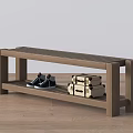 Sofa Bench Shoe Changing Bench Furniture 3d model