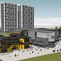 Modern Commercial Building Liu Laogen Stage 3d model