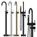 modern faucet columnar faucet 3d model