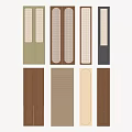 Wardrobe Doors With Various Designs Including Wooden Panels Louvered Styles And Color Choices