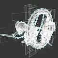 Fantasy Military Vehicle With Skull Horns Chains Gears And Spiked Circular Design
