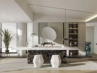 Modern Tea Room 3d model