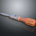 Durable Professional Hardware Tool Screwdriver with Metal Tip and Wooden Handle Manual Hand Tool for Repair