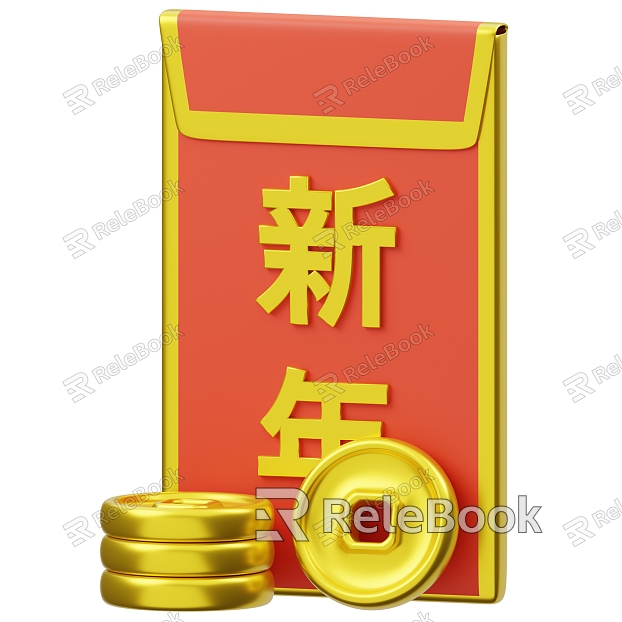 Cartoon Red Envelope Animation Red Envelope Q Edition Red Envelope model