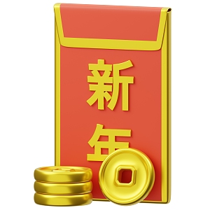 Cartoon Red Envelope Animation Red Envelope Q Edition Red Envelope 3d model