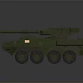 Olive Green Military Combat Tank With Heavy Armor Turret Cannon And Tracks