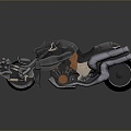 Motorcycle Two-wheeled Motorcycle Cross-country Motorcycle Road Race Motorcycle Motor Vehicle Transport 3d model