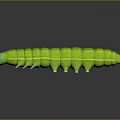 Lifelike Green Caterpillar Shaped Toy Figurine For Kids Household Decoration