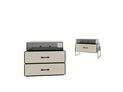 Modern Children's Bedside Cabinet 3d model