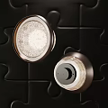 Modern wall lamps with metal frame and patterned glass shade for elegant home interior