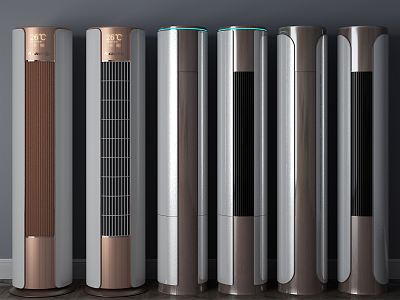 modern air conditioner vertical air conditioner 3d model