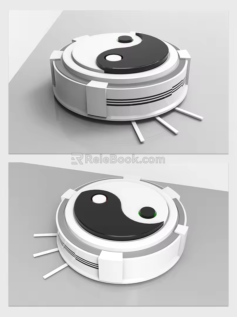 Modern sweeping robot Tai Chi sweeping robot 3d model