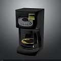 Cuisinart Black Coffee Maker With Glass Carafe And Control Panel Yellow Sticker